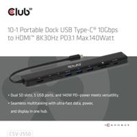 club3D CSV-2550 Laptopdockingstation Geschikt voor merk (dockingstation): Universeel - thumbnail