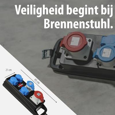 Brennenstuhl 1151480020 CEE-stroomverdeler 400 V 16 A Brennenstuhl 1151480020 CEE-stroomverdeler 400 V 16 A