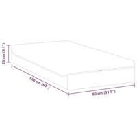 Matrassen Wit, Grijs 80 x 160 cm 100% polyester jacquard stof - thumbnail