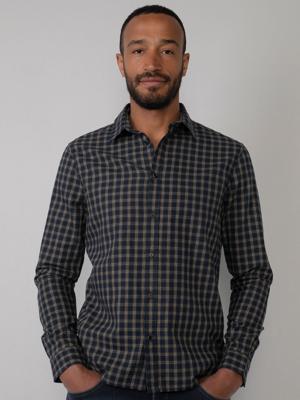 50% korting - Petrol Industries Heren Geruit overhemd Dark petrol - S 50% korting - Petrol Industries Heren Geruit overhemd Dark petrol - S