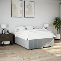 Bedframe zonder matras stof lichtgrijs 180x200 cm - thumbnail