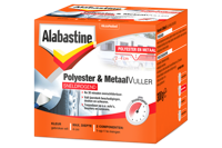Alabastine Polyester & Metaal Vulset | Sneldrogend | 300g - 5944048 - thumbnail
