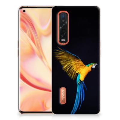 OPPO Find X2 Pro TPU Hoesje Papegaai OPPO Find X2 Pro TPU Hoesje Papegaai