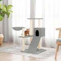 VidaXL Kattenmeubel met sisal krabpalen 82 cm lichtgrijs - thumbnail