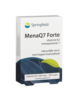 Springfield MenaQ7 Forte vitamine K2 180 mcg 30 Vegetarische capsules