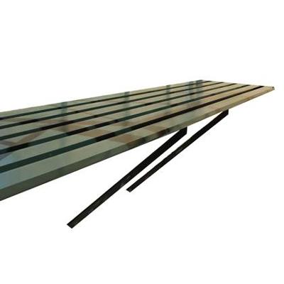 Tafel Burford 86, geintegreerd, groen - Royal well