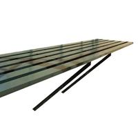 Tafel Burford 86, geintegreerd, groen - Royal well - thumbnail