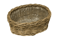 Mand Pot ovaal l44b32h15cm Van der Leeden - Van der leeden - thumbnail