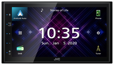 JVC KW-M565DBT Autoradio Dubbel din - DAB+ - Apple CarPlay - Android Auto JVC KW-M565DBT Autoradio Dubbel din - DAB+ - Apple CarPlay - Android Auto
