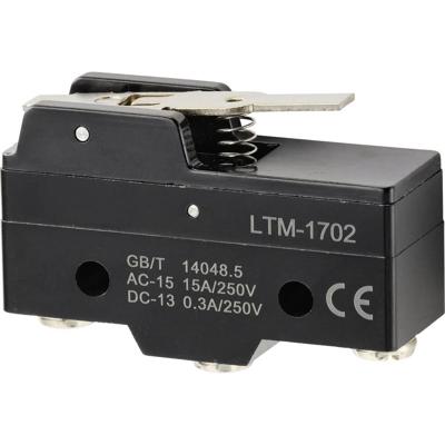 TRU COMPONENTS TC-9201364 Microschakelaar 250 V/AC 15 A 1x aan/(aan) Moment 1 stuk(s)