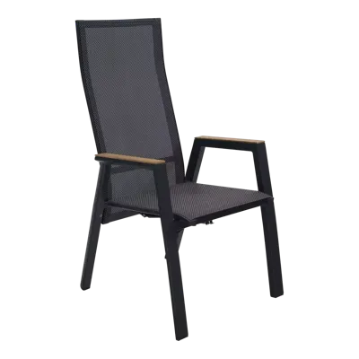 Standenstoel Amir teak negro