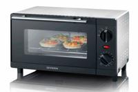 Severin mini-oven 9 Liter zwart 800w - thumbnail
