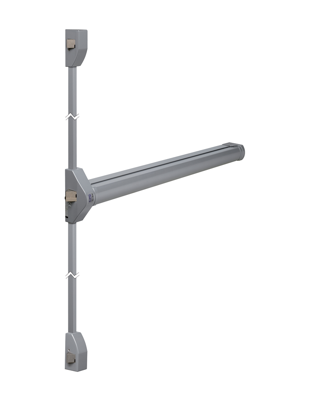 Lips FLBT101Z Paniekopener Freedom Line Model T | met duwbalk | 2 - 3 sluitpunten zijwaarts met nachtschootblokkering | 1160mm kleur
