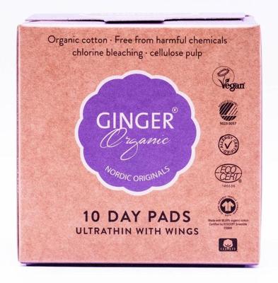 Ginger Organic Maandverband Ultradun Ginger Organic Maandverband Ultradun