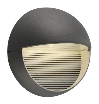 Wandlamp LED Downunder rond antraciet 1xLED 3000K Wandlamp LED Downunder rond antraciet 1xLED 3000K