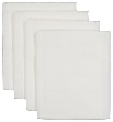 HEMA Hydrofieldoeken 60x60 wit - 4 stuks (wit)