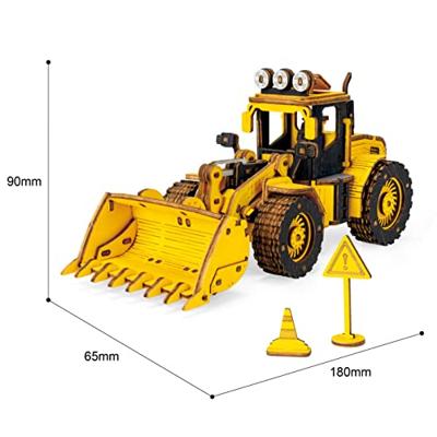 Robotime Front-end loader houten bouwpakket Robotime Front-end loader houten bouwpakket