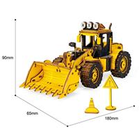 Robotime Front-end loader houten bouwpakket - thumbnail