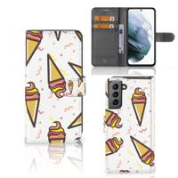 Samsung Galaxy S21 FE | Book Cover | Icecream - thumbnail