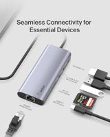 Belkin CONNECT Meerpoorts 6-in-1 USB-C hub dockingstation - thumbnail