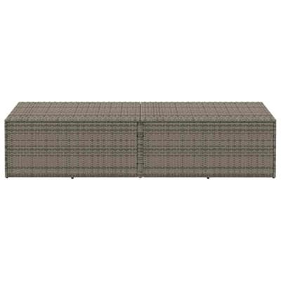 Tuinbox 220x50x58 cm poly rattan grijs Tuinbox 220x50x58 cm poly rattan grijs