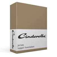 Cinderella topper hoeslaken jersey 180x200/210 taupe - thumbnail