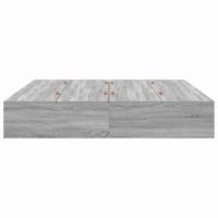 Bedframe Grijs sonoma 200 x 200 x 31.5 cm Bewerkt hout - thumbnail