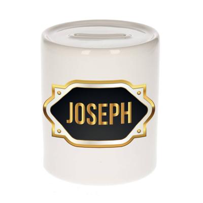 Joseph naam / voornaam kado spaarpot met embleem - Naam spaarpotten Joseph naam / voornaam kado spaarpot met embleem - Naam spaarpotten