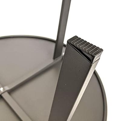 Bijzettafel Buiten Metaal Ø70cm Donker Grijs