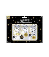 Classy Party Swirls 100 Jaar (12st) - thumbnail