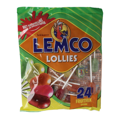 Lemco Vruchten lollies 240 Gram