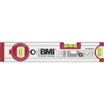 BMI Magnet-Wasserwaage 25cm SUPER TORPEDO 692025TWM Waterpas Incl. magneet 0.5 mm/m