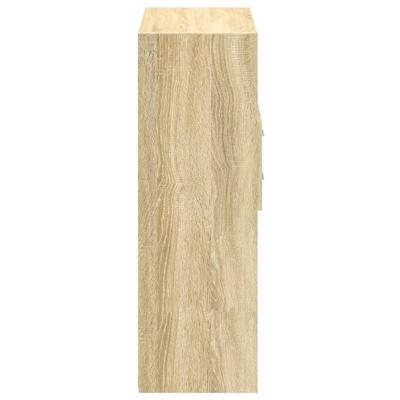 Hoge kast 80x42,5x124 cm bewerkt hout sonoma eikenkleurig