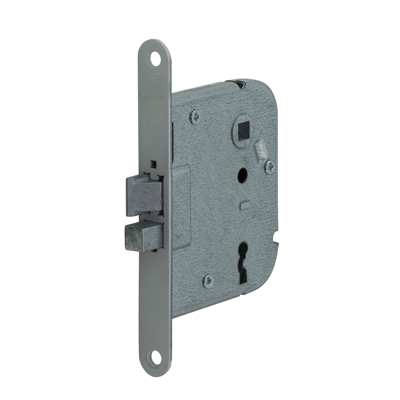 Nemef 1446 Deurslot | DM55mm | S55mm | krukgat 8mm | voorplaat staal gelakt 18x153mm afgerond | zamac dag- en nachtschoot | DR 1+3/2+4 - 9144600583