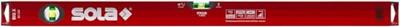 Sola Alu-Waterpas X-profiel BIGX80, 80cm 2 libellen 0,50mm/m rood - 01371101 - 01371101 - thumbnail