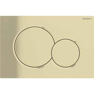Geberit Sigma 01 bedieningspaneel glans edelmessing voor Sigma reservoirs 8cm (UP720) en 12cm (UP320)