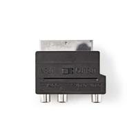 Nedis SCART-Adapter | SCART Male | S-Video Female / 3x RCA Female | 1 stuks - CVGP31902BK CVGP31902BK - thumbnail