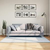 VidaXL Vloerkleed huarte laagpolig zacht wasbaar 120x170 cm blauw - thumbnail