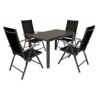 Cádiz aluminium tuinset - Aluminium Polywood Textiel - Grijs - thumbnail