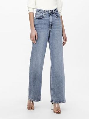 Only Onljuicy Hw Wide Leg Rea365 Noos 15234743 Mom Jeans Medium Blue Denim Nas365