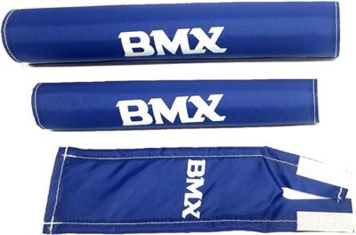 pads BMX junior foam blauw 3-delig