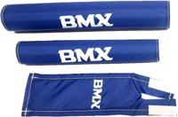 pads BMX junior foam blauw 3-delig - thumbnail