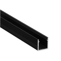 Zwart profiel (Smart 10) voor Ledstrip 230 Volt - 12 x 12 mm - 100 cm - thumbnail