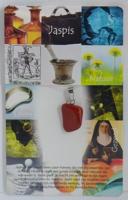 Steengoed Hanger gezondheidssteen jaspis rood 1 Stuks - thumbnail