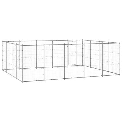 Hondenkennel 24,2 m² gegalvaniseerd staal