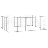 Hondenkennel 24,2 m² gegalvaniseerd staal - thumbnail