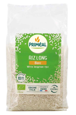 Primeal Witte langgraan rijst bio 1 Kilogram
