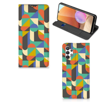 Samsung Galaxy A32 4G | A32 5G Enterprise Editie | Hoesje met Magneet | Funky Retro - thumbnail