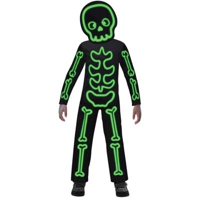 Kinderkostuum Glow in the Dark Skelet - 4-6 jaar