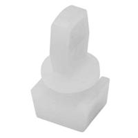 Eindstop gordijnrail PLUS - wit - S/2 (1208993) - Leen Bakker - thumbnail